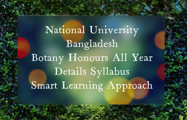Botany Syllabus <a href=