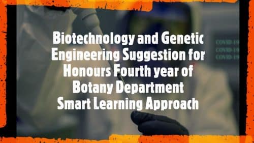 Biotechnology and Genetic Engineering Suggestion