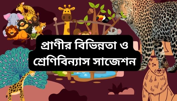 প্রাণীর বিভিন্নতা ও শ্রেণিবিন্যাস সাজেশ