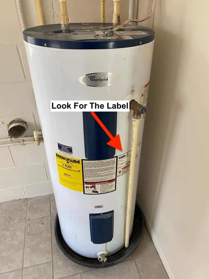 Whirlpool Water Heater Age