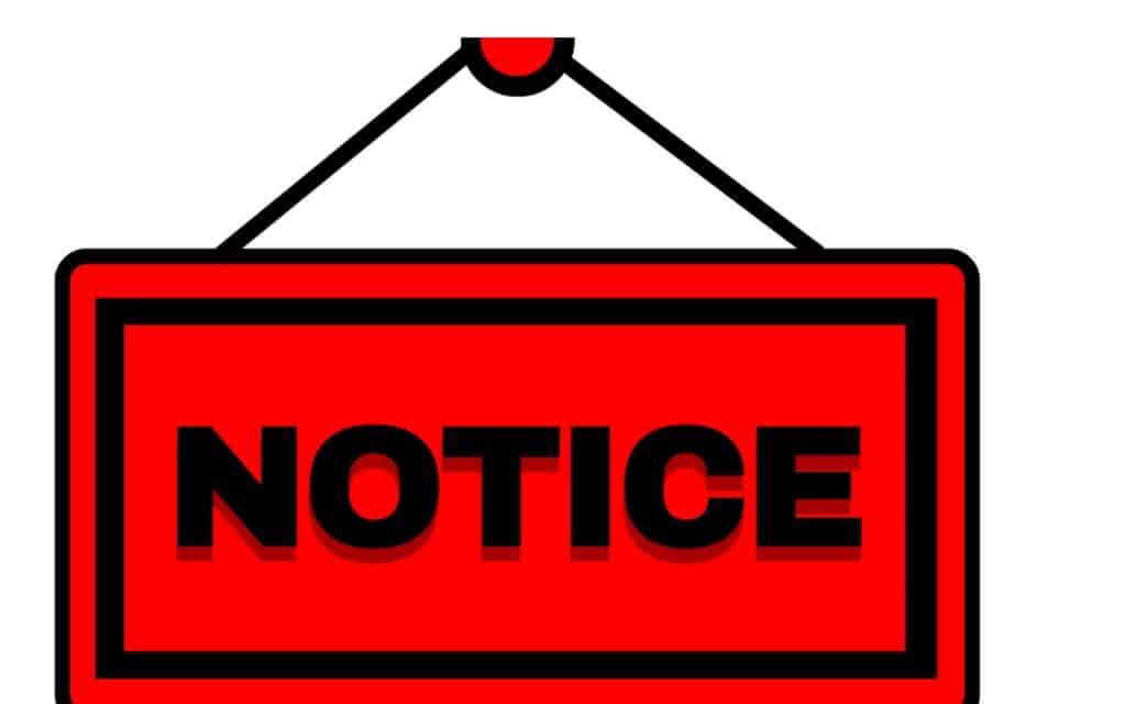 নোটিশ লেখার নিয়ম