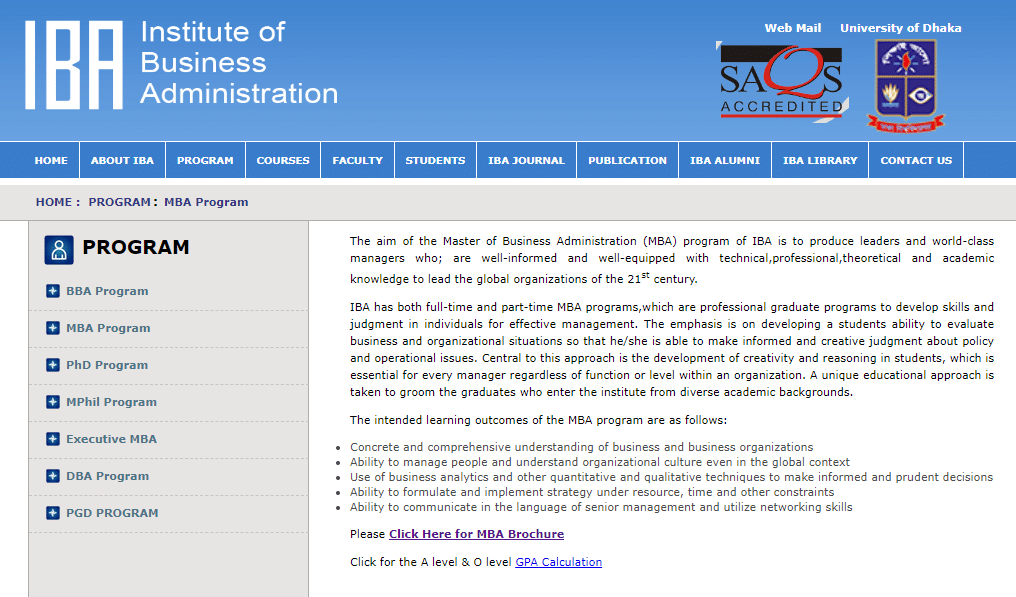 DU MBA Admission 2024