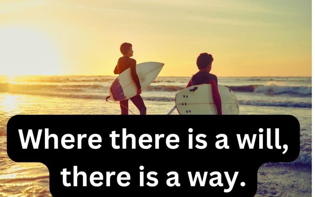 Where there is a will there is a way